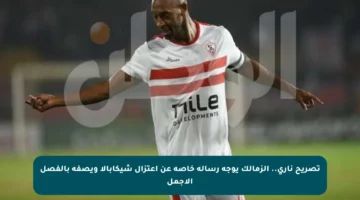 تصريح ناري.. الزمالك يوجه رسالة خاصة عن اعتزال شيكابالا ويصفه بالفصل الأجمل
